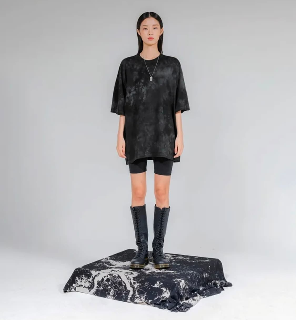 플레어업(Flareup) 워시드 백 레터링 루즈핏 반팔티 2 상품이미지8