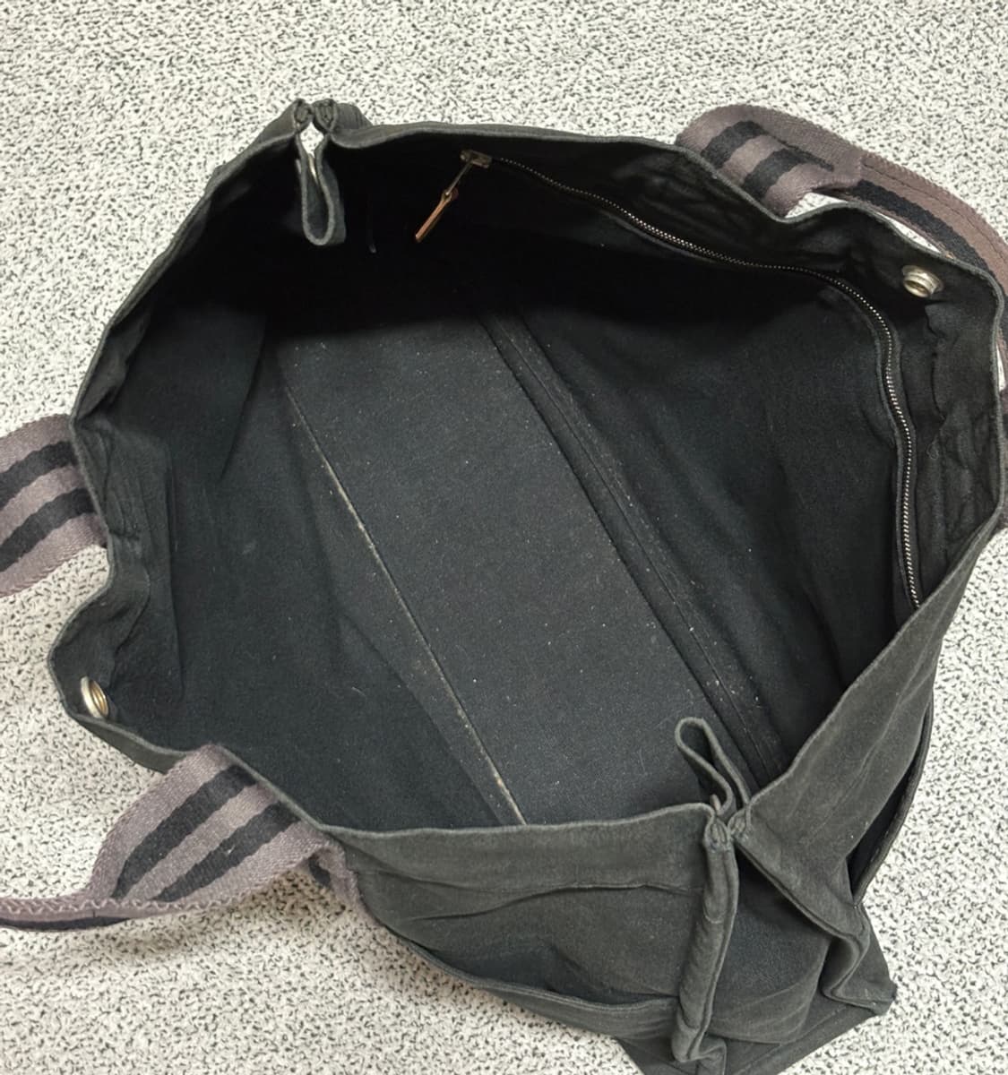  에르메스 빈티지 후루토 캔버스 토트백 블랙/그레이 상품이미지7