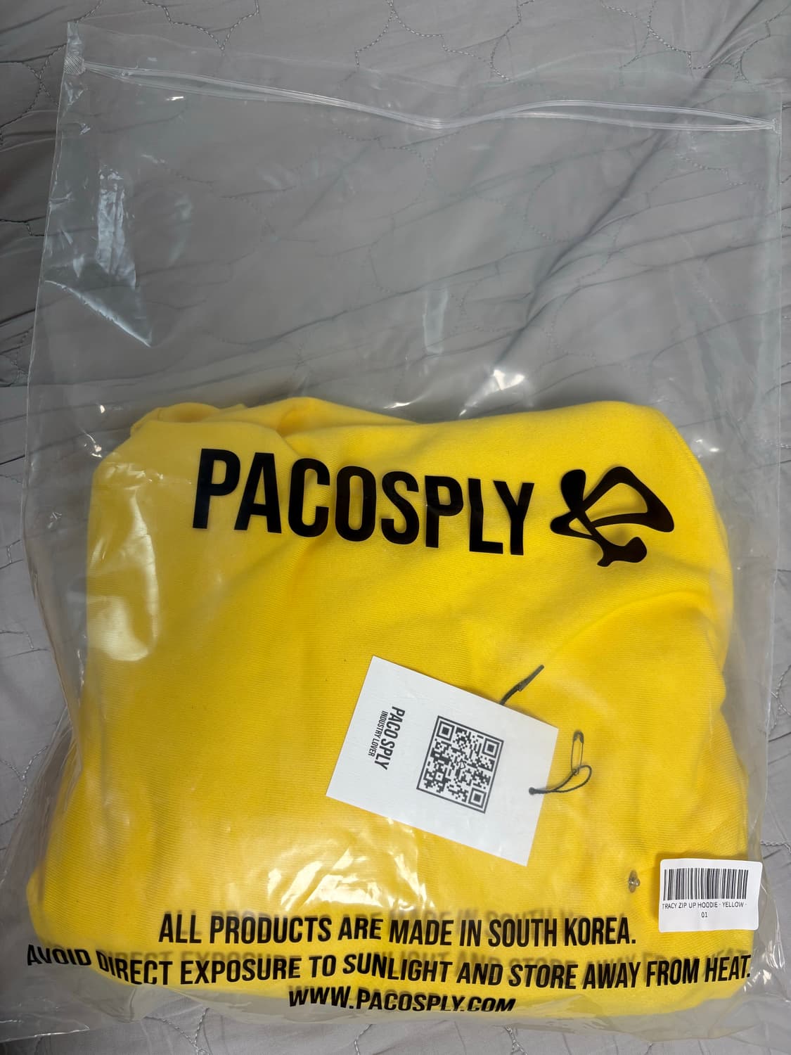 파코서플라이 옐로우 후드집업 상품이미지4