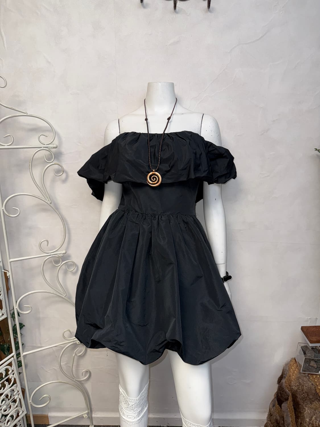 MSGM black balloon off shoulder mini ops 상품이미지2