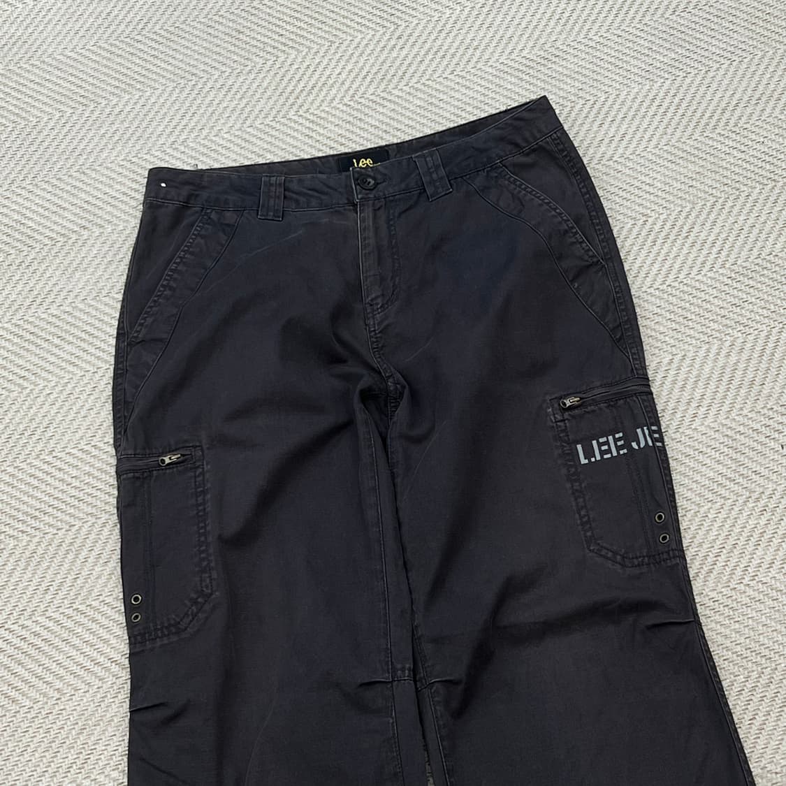 리 레터링 카고 팬츠 r3118 상품이미지3