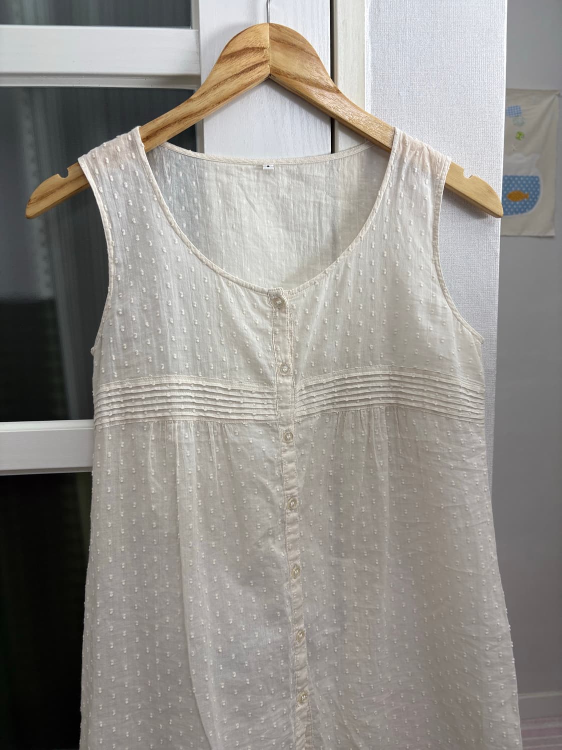 아이보리 도트 슬리브리스 상품이미지2