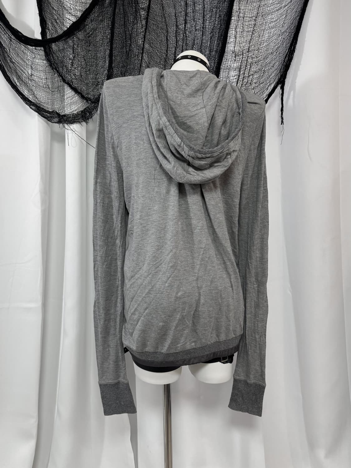 gray hood zip up 상품이미지3