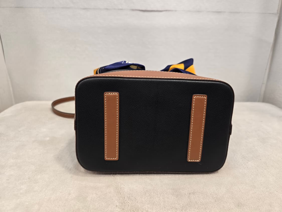 헤지스 블랙 브라운 가죽 버킷백 토트백 크로스백 상품이미지7