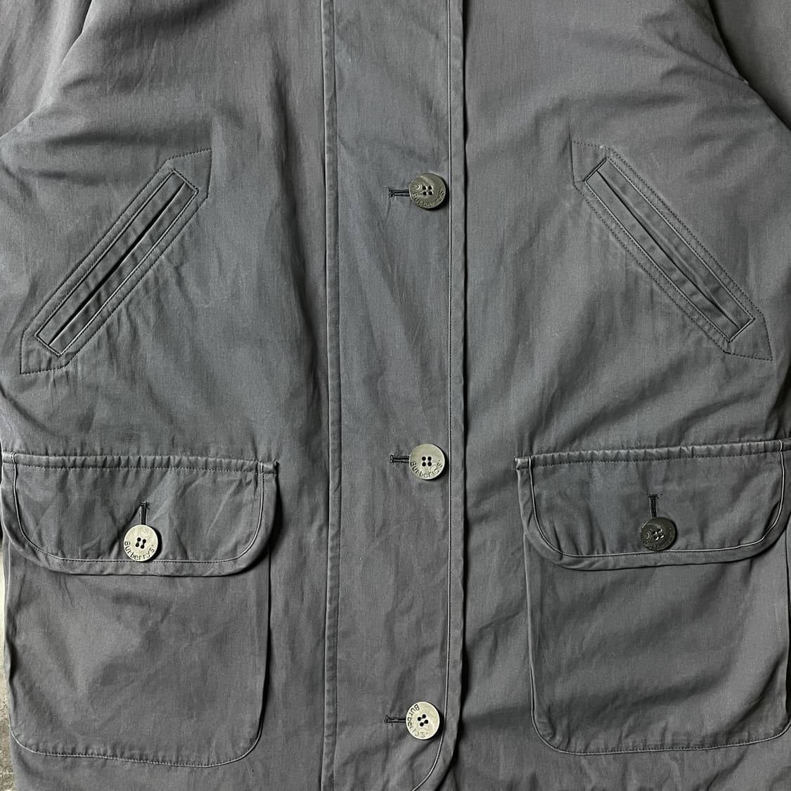 BURBERRYS 버버리 빈티지 네이비 집업 후드자켓 A00449 상품이미지3