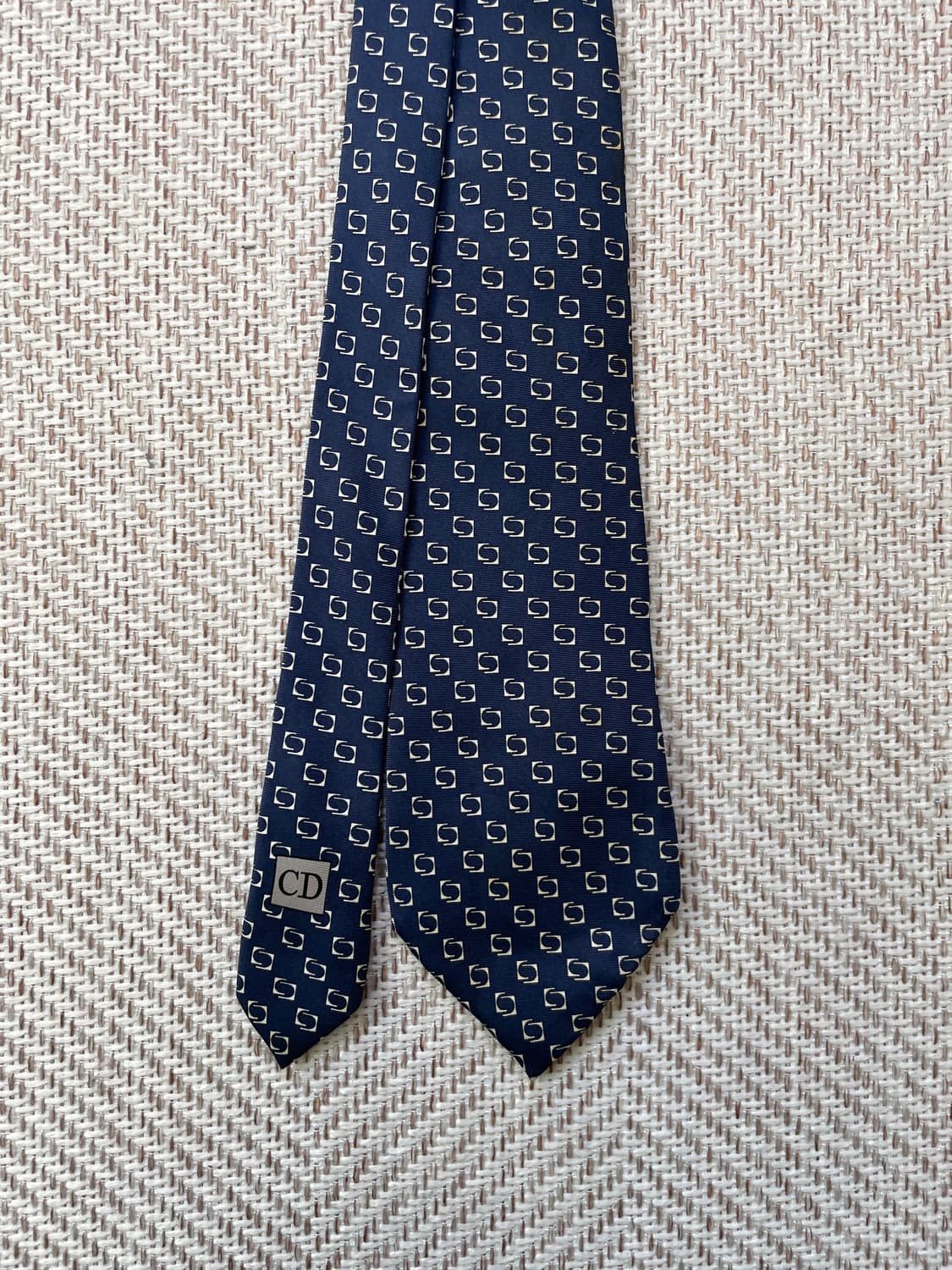 크리스찬 디올 실크 네이비 넥타이  J03759 상품이미지7