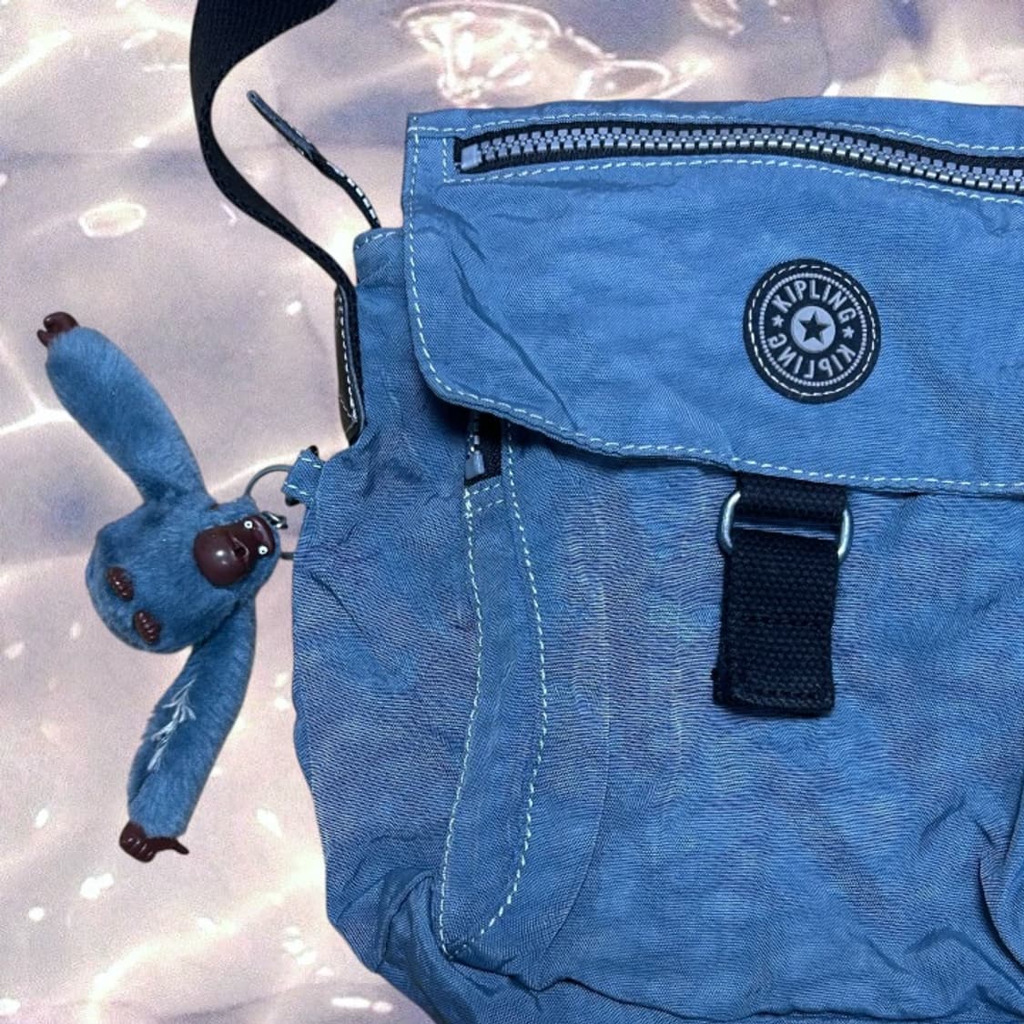 키플링 크로스백 숄더백 메신저백 미니백 가방 데님 블루 y2k 상품이미지2