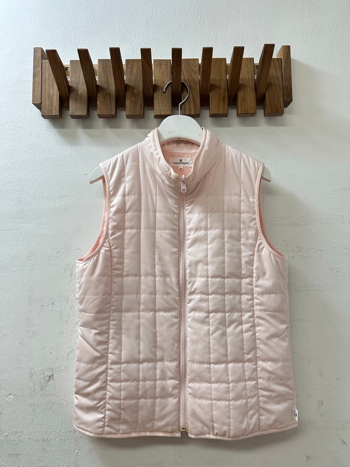 Courrèges 꾸레쥬 2way 라이트 핑크 후드 자켓 + 퀼팅 베스트 상품이미지8