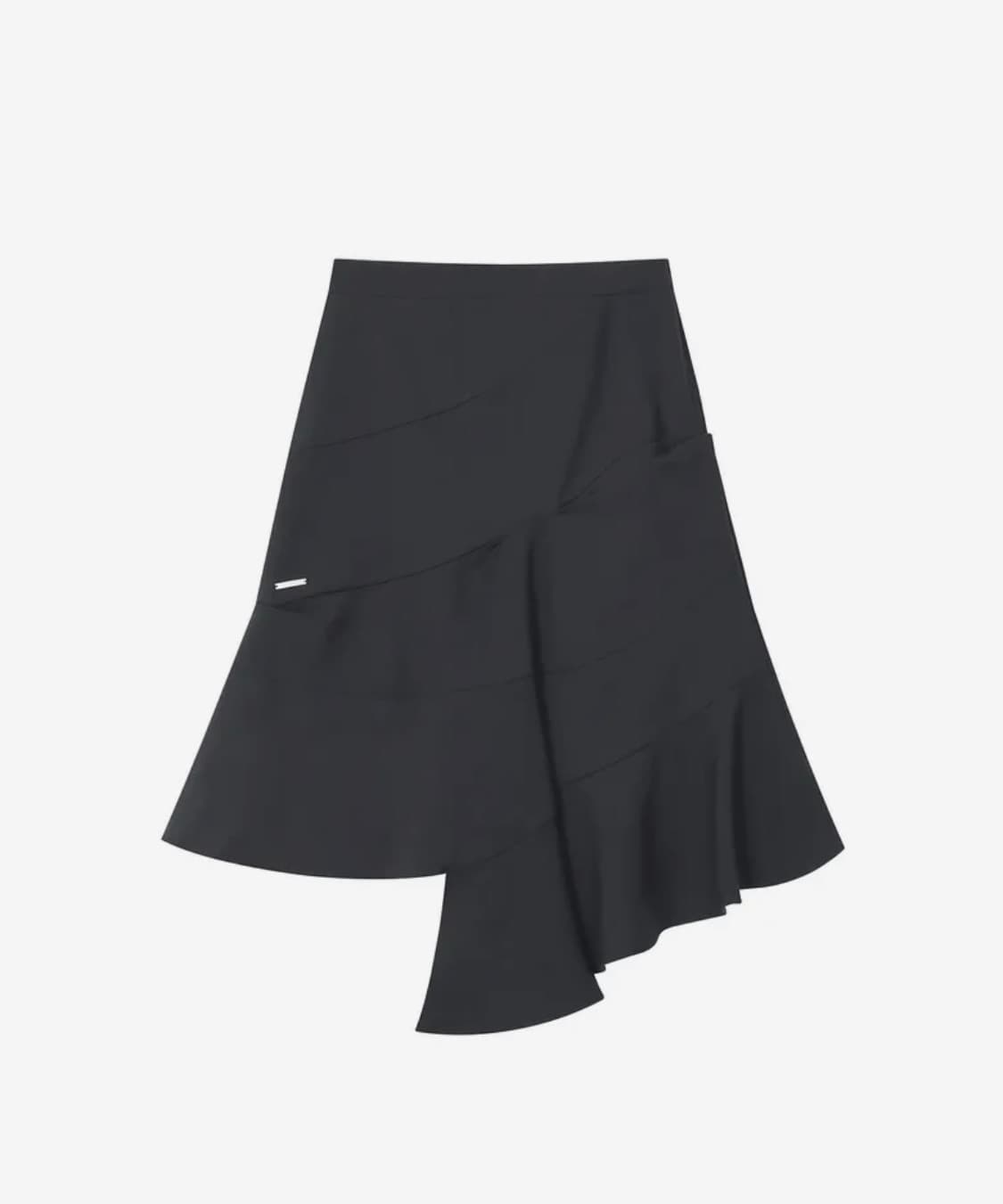미세키서울 미디스커트 Diagonal midi skirt BLACK 상품이미지1