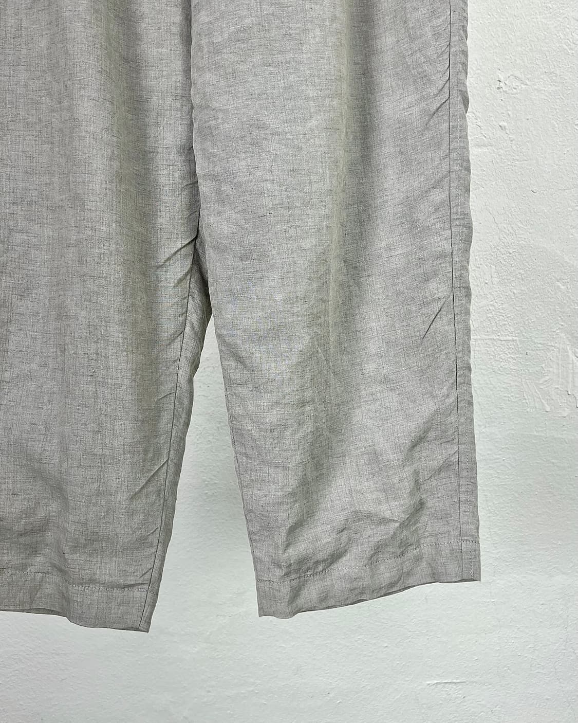 꼼데가르송 옴므 라이트 그레이 리넨 벌룬 투턱 트라우저 팬츠 상품이미지5