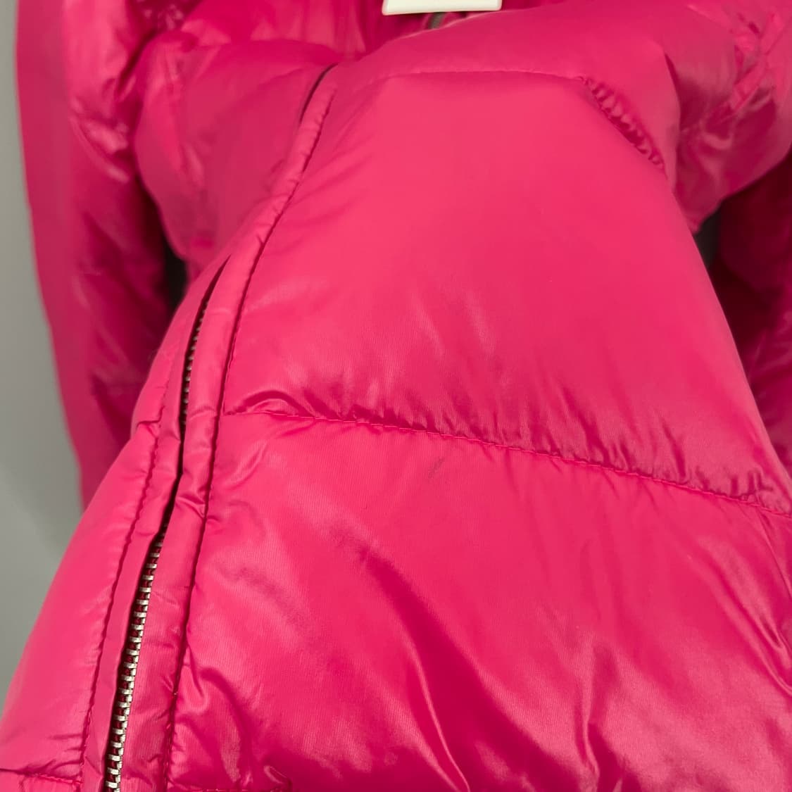 타미힐피거 마젠타핑크 후드 구스다운 패딩 점퍼 S 상품이미지4