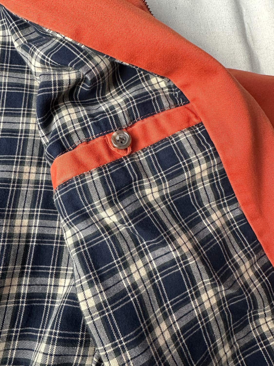 90s 폴로 해링턴 자켓 (100 / 오렌지 / 코듀로이 카라) 상품이미지8