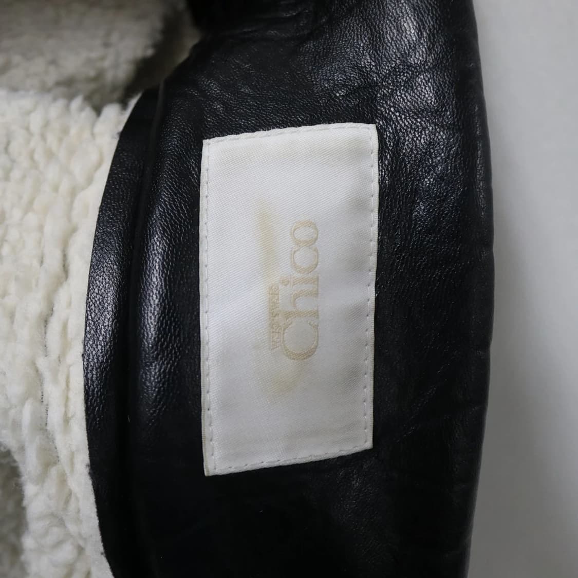 CHICO 양털 하이넥 합성 가죽 자켓 62307 상품이미지9