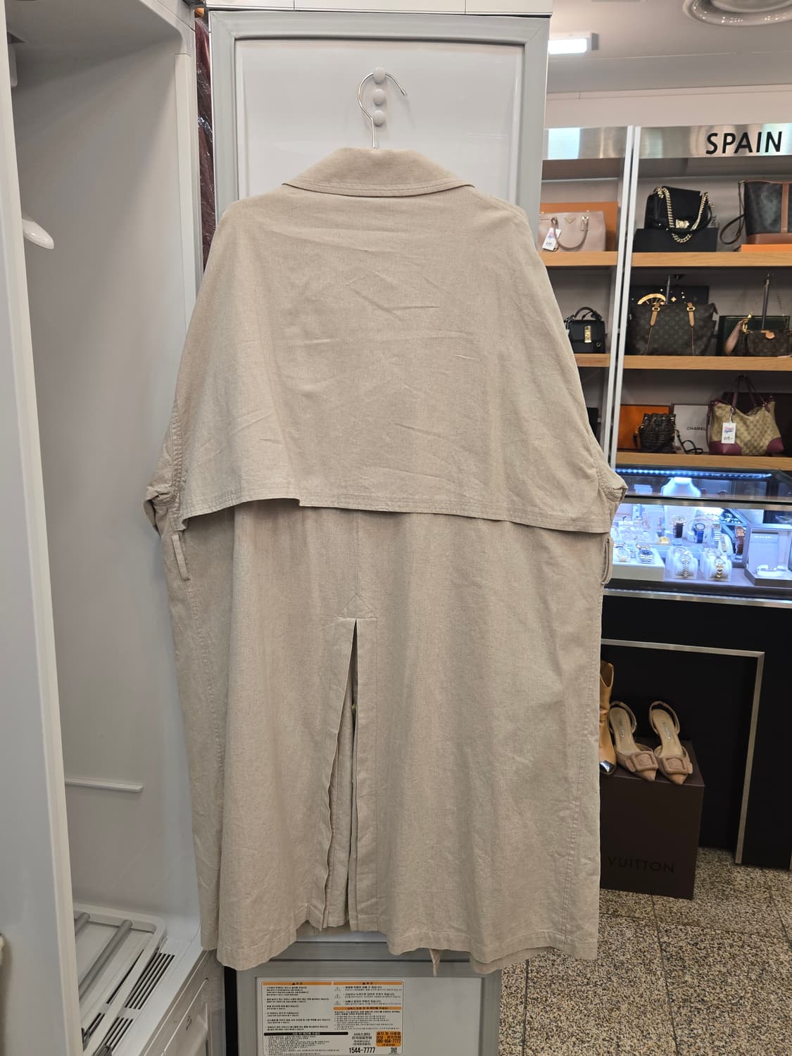 77circa 오버사이즈 린넨 트렌치 코트 상품이미지2