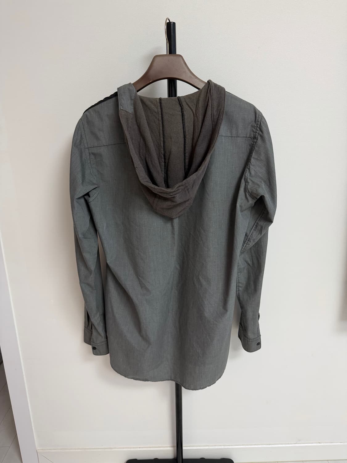 꼼데가르송 블랙 패치워크 후드자켓 XL레어개체 상품이미지2