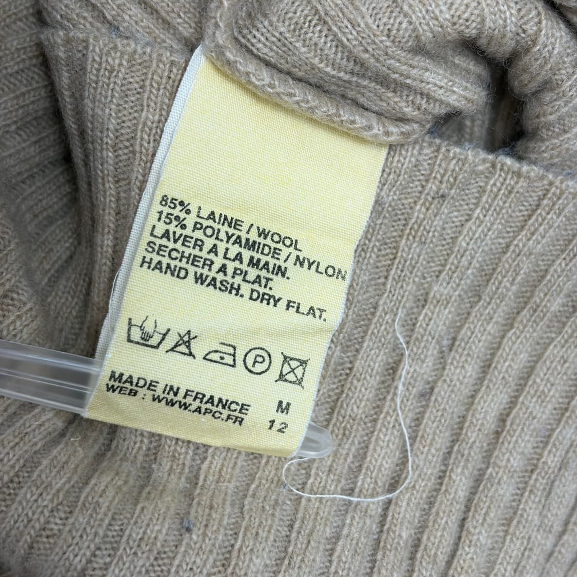 Apc 아페쎄 터틀넥 니트 티셔츠 상품이미지6