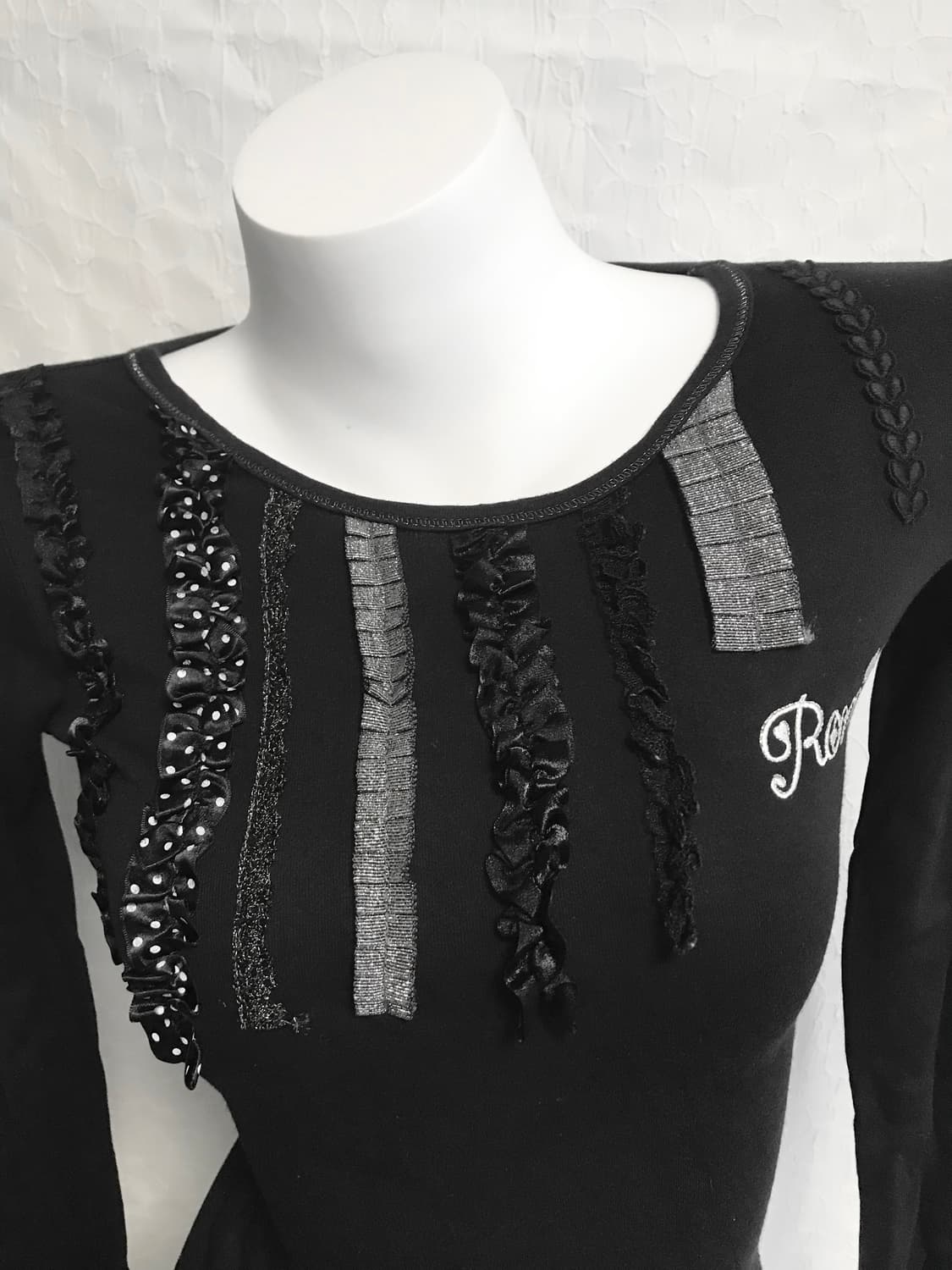 빈티지 roni 갸루 글리터 프릴 롱슬리브 탑 상품이미지3