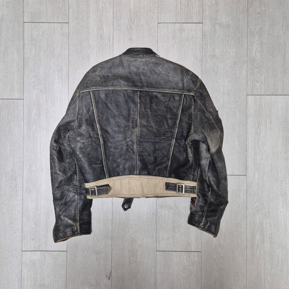 90s DOG FIGHT 레더 자켓 (L) 상품이미지5