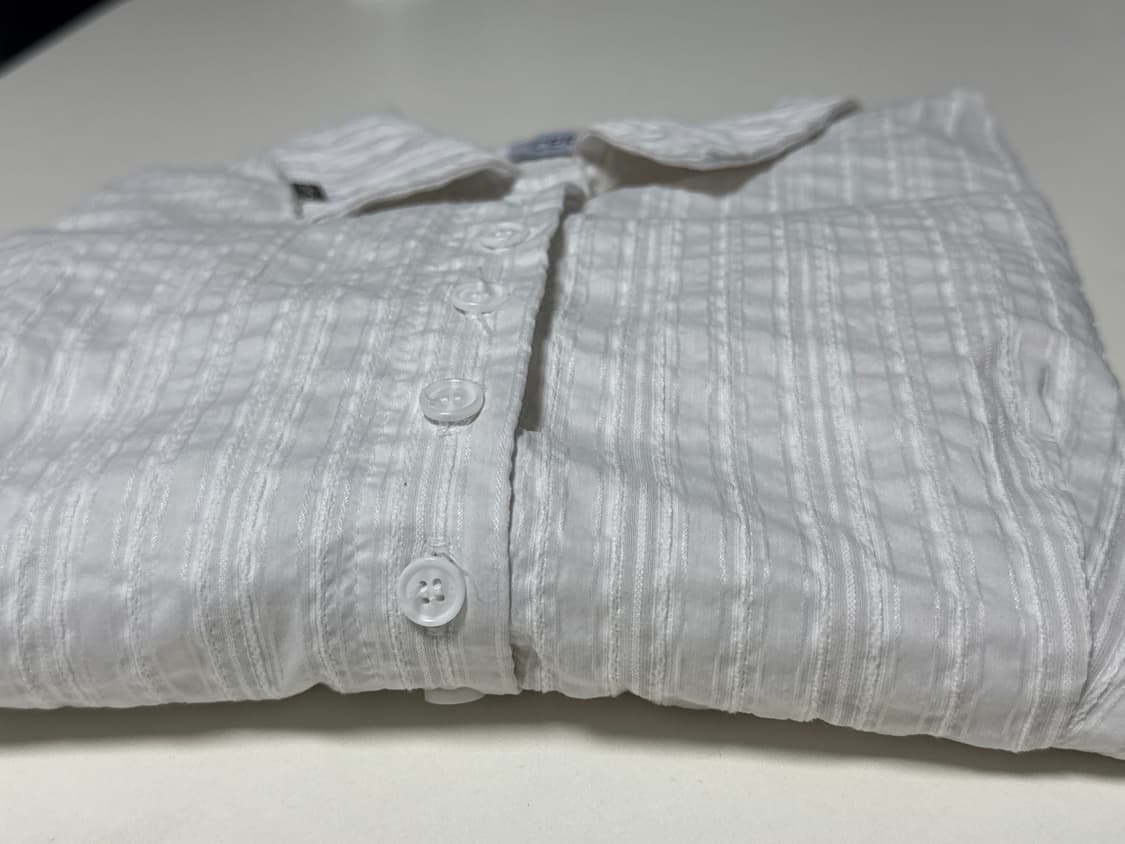 세릭 (CERRIC) CRUNCH STRIPE SHIRT-WHITE 상품이미지5