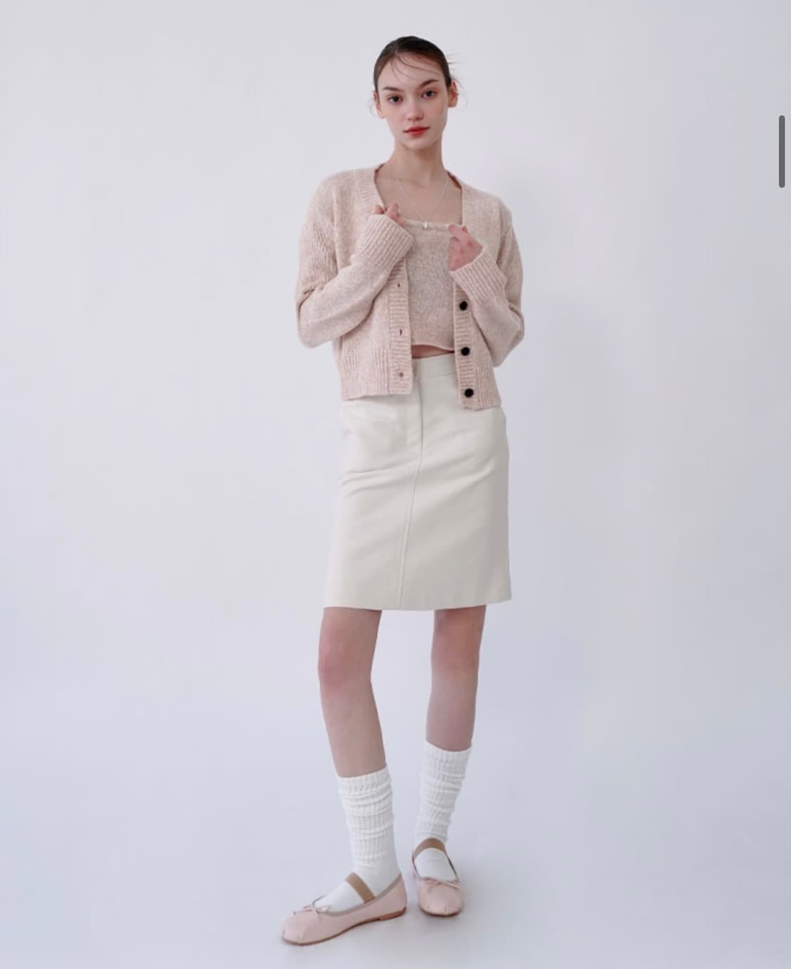 SOFT MIDI SKIRT-IVORY 상품이미지3