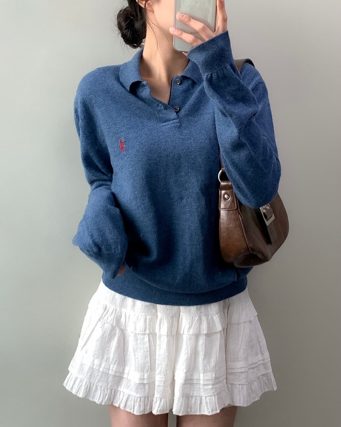 폴로 메리노울 카라넥 니트 상품이미지1