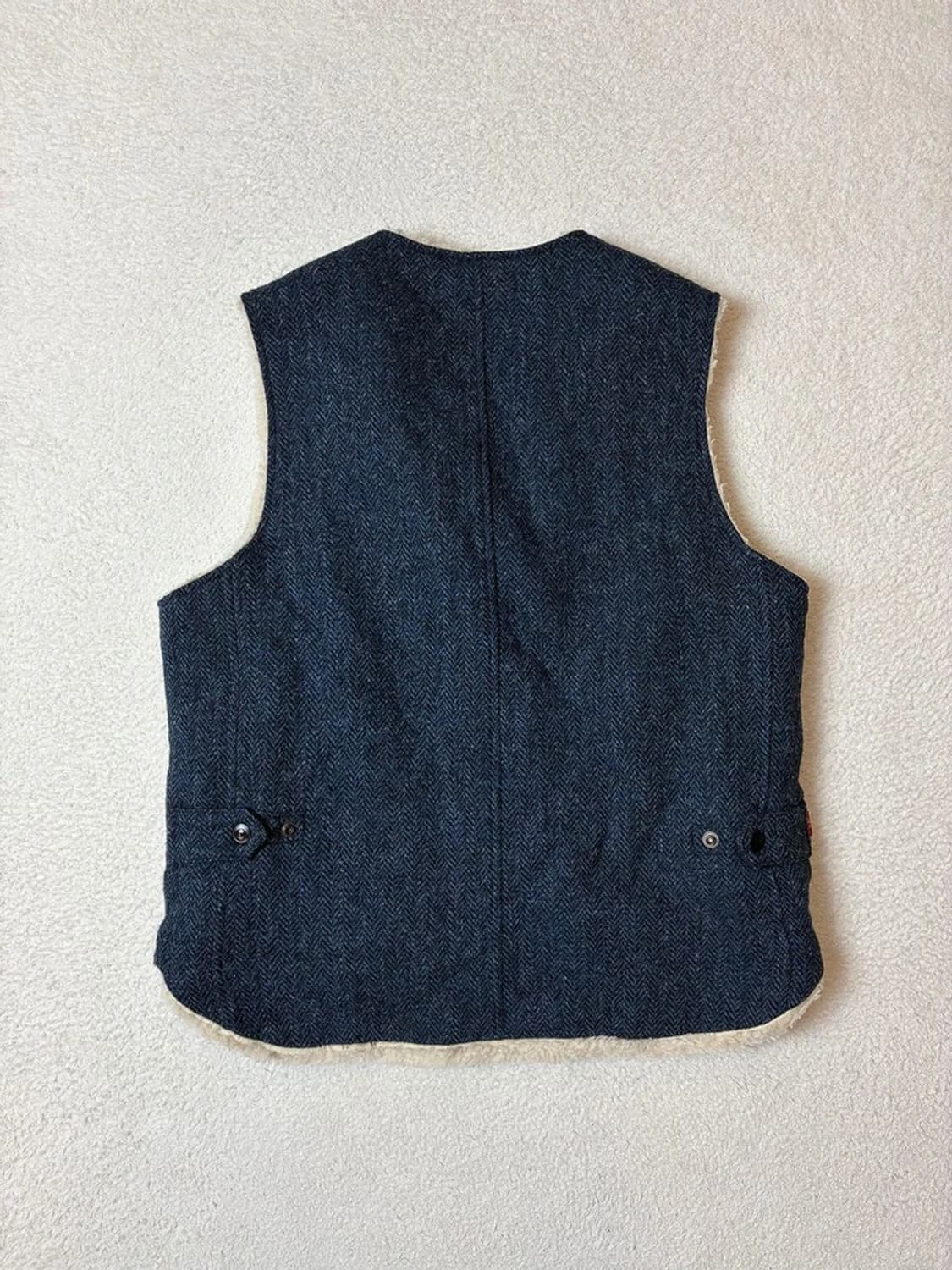 커버낫 x 해리스트위드 14FW 퓨어울 헤링본 베스트 PN6782    상품이미지6