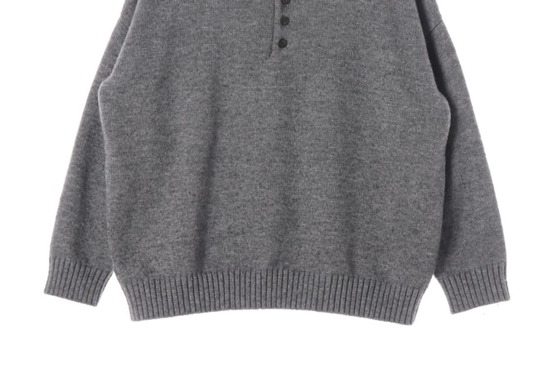 라퍼지스토어 울 블렌드 오버핏 헨리넥 니트 L 상품이미지4