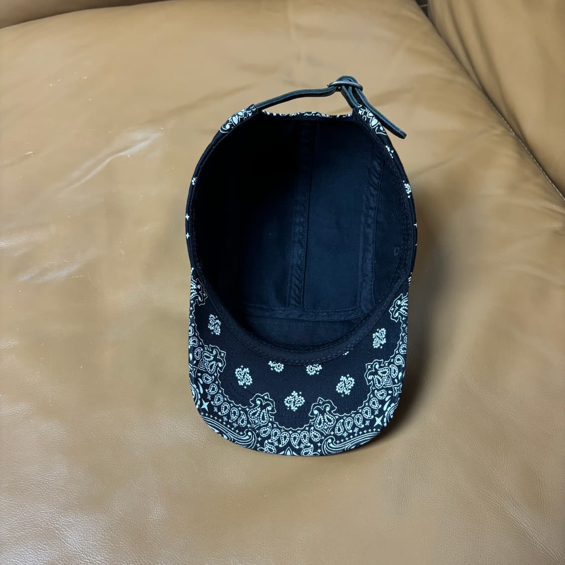 Supreme 슈프림 반다나 블랙 캠프캡 모자 Bandana Black 상품이미지6