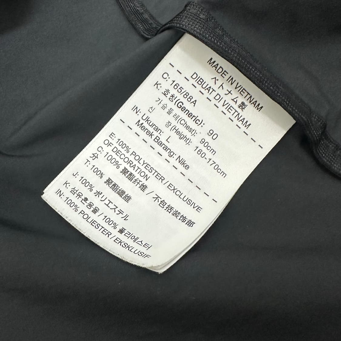 NIKE 나이키 여성 경량 바람막이 블랙 90(L) 상품이미지8