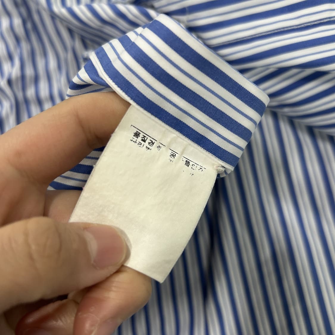 폴로 랄프로렌 스트라이프 반팔 셔츠 실측 95 상품이미지4