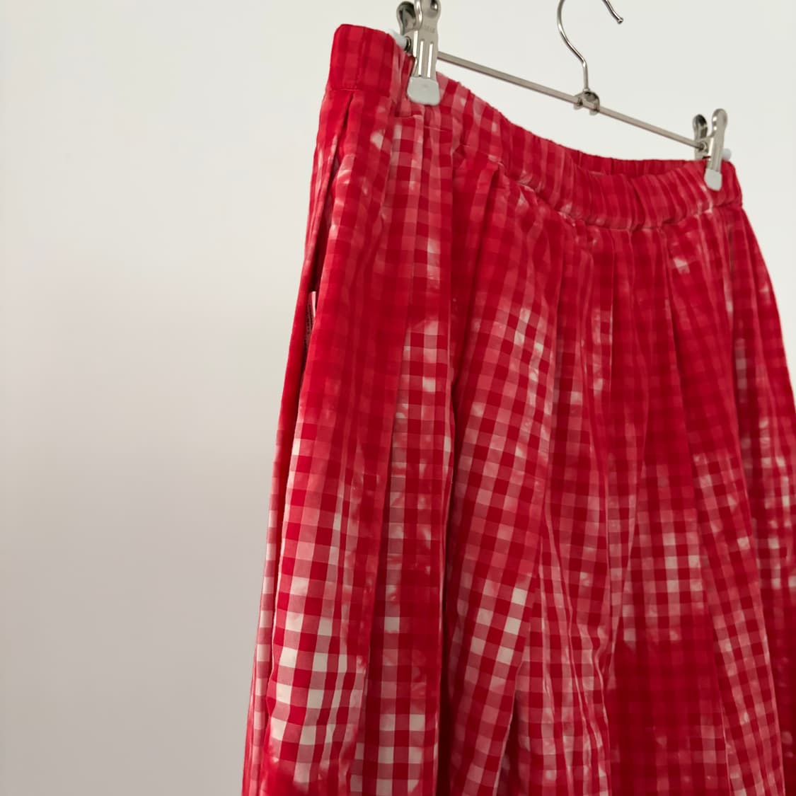Tie Dyed Check Pleats Skirt 상품이미지7