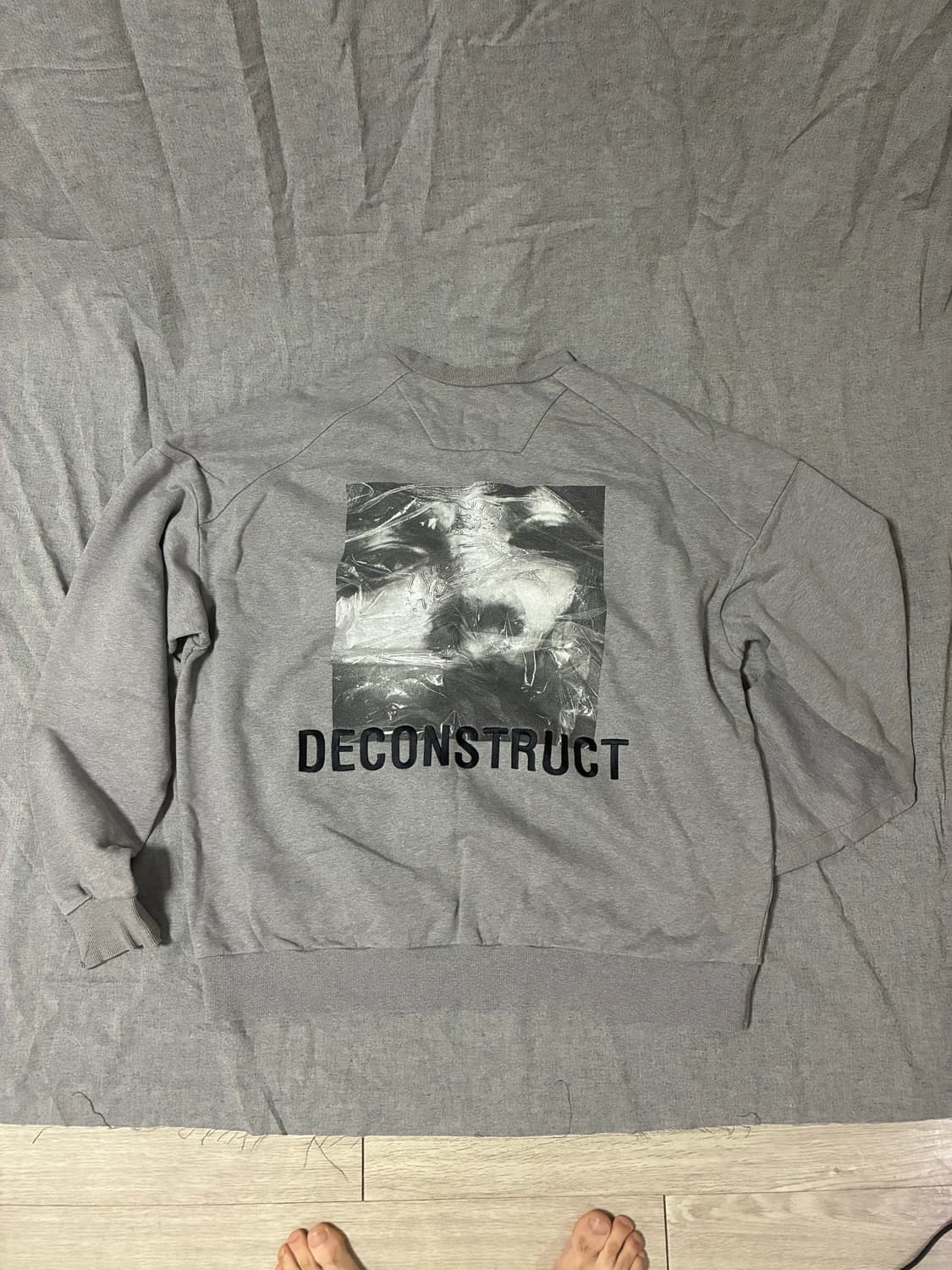 준지 백로고 그레이맨투맨 M사이즈 상품이미지2