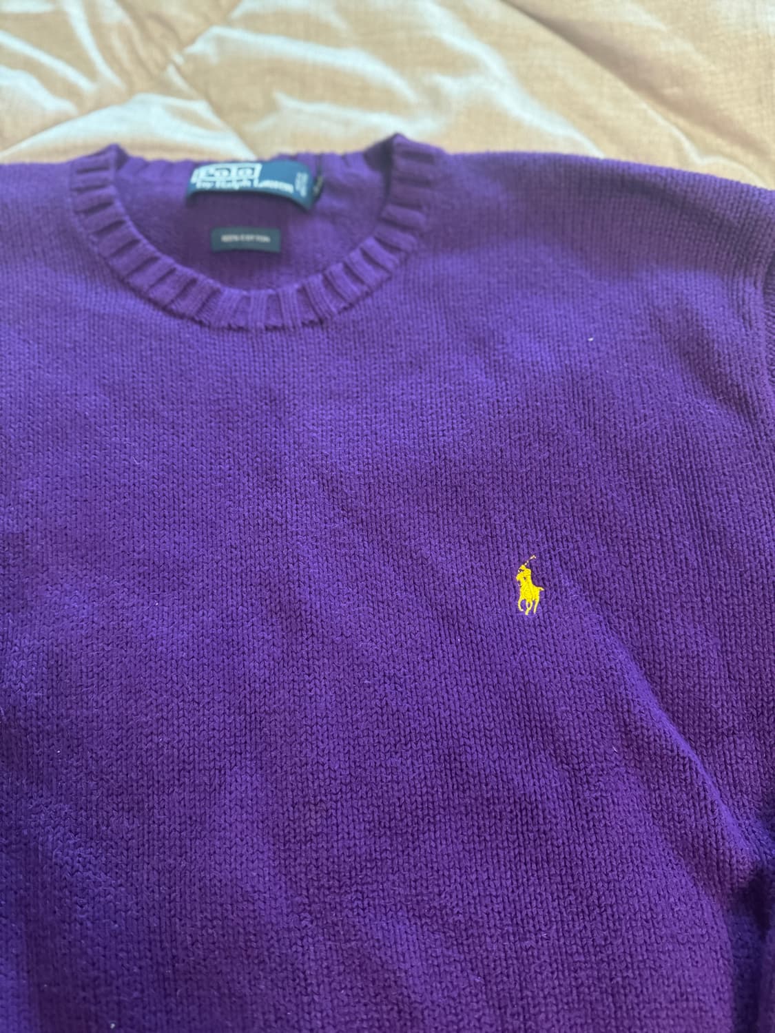 폴로 랄프 로렌 퍼플니트 XXL 상품이미지1