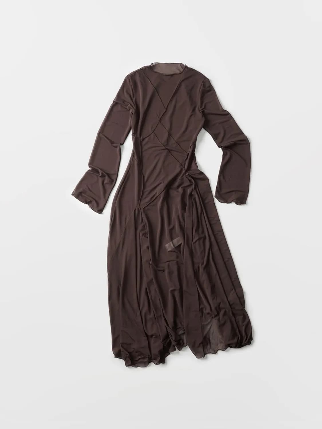 베르소 Sheer Pintuck Maxi Dress 상품이미지2