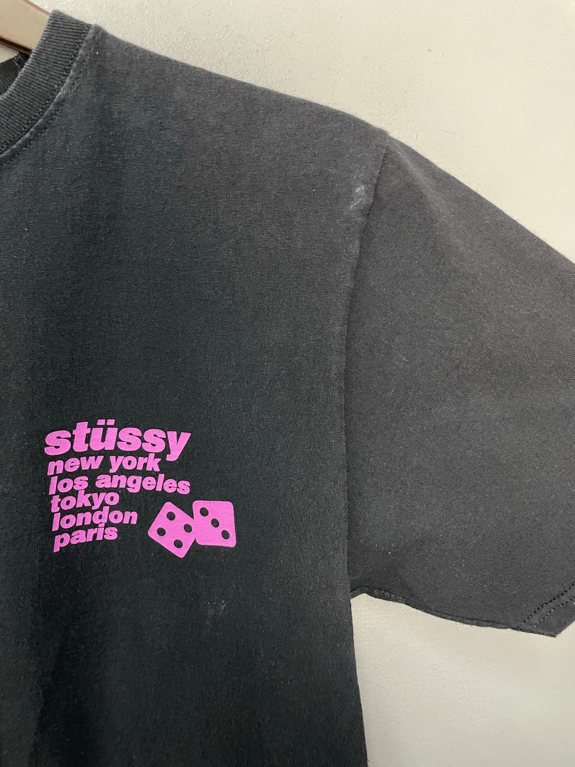 스투시 실루엣 블랙 반팔 H2576 상품이미지8