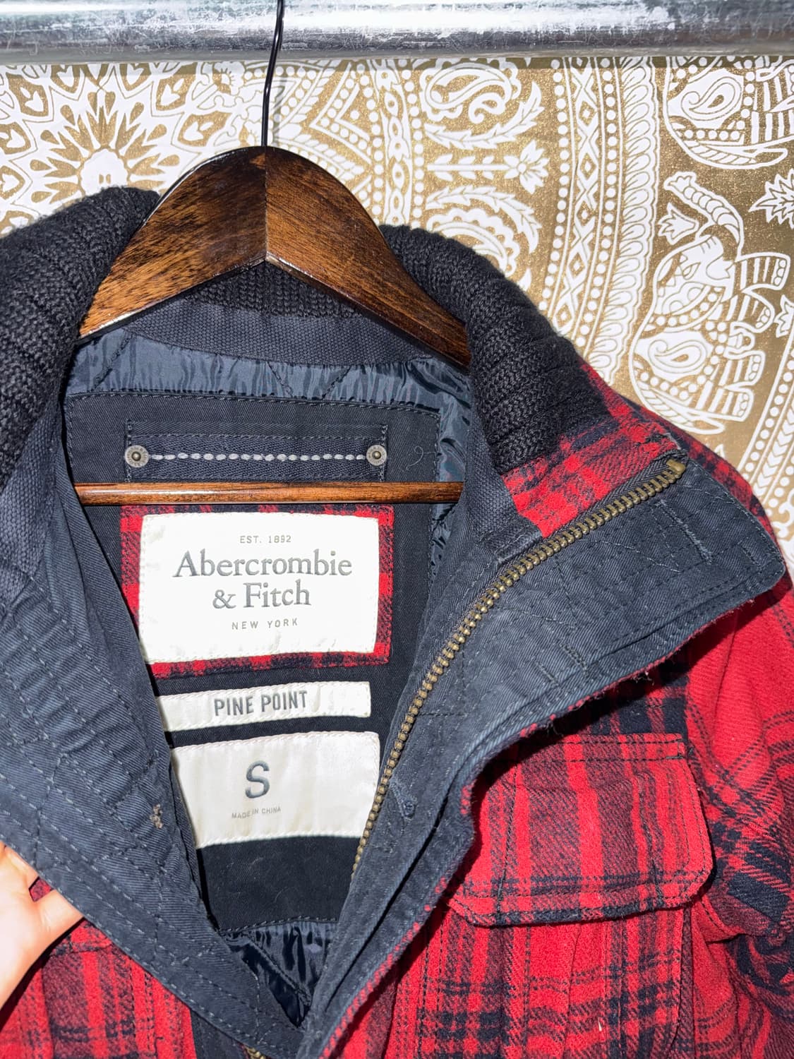 아베크롬비 멀티포켓 체크 페디드 점퍼  상품이미지5