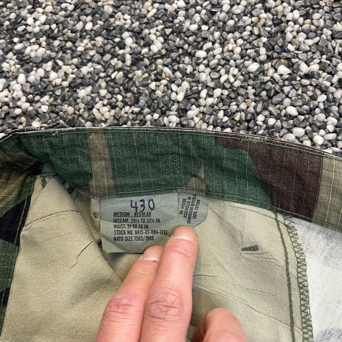 90s 프로퍼 우드랜드 BDU 카모 카고 팬츠 (32) 상품이미지6