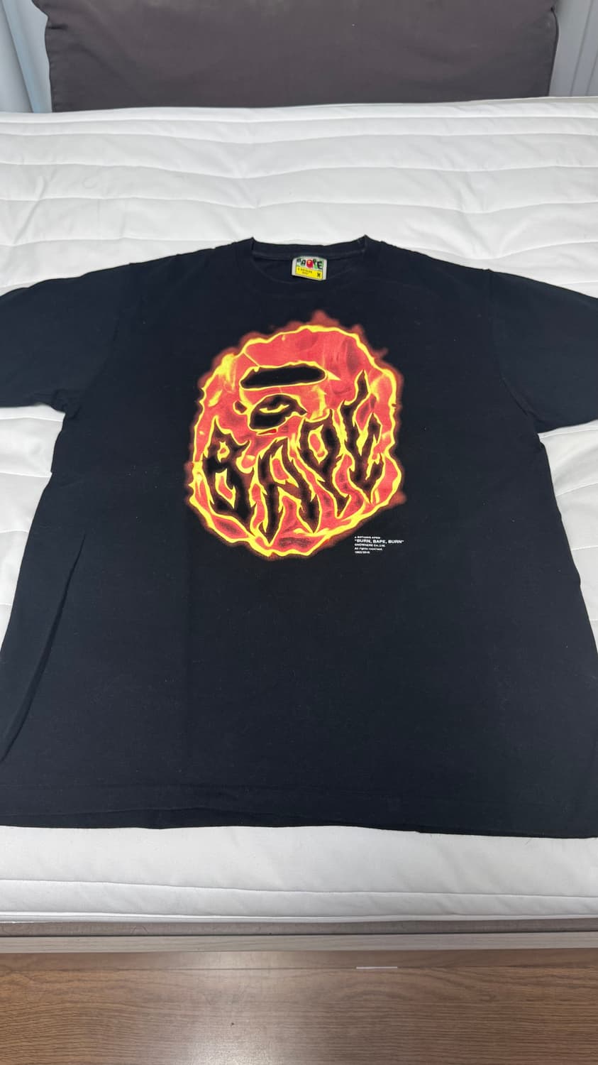 베이프 bape 플레임 에이프 헤드 빅 사루 티셔츠 M 상품이미지1