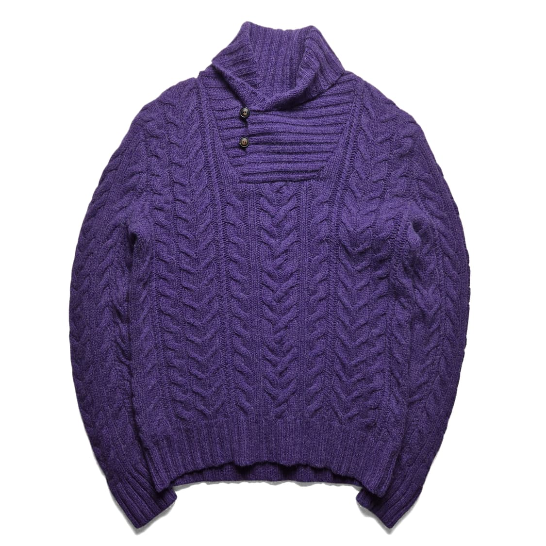 [S] 폴로 랄프로렌 울 케이블 숄카라 니트 상품이미지2