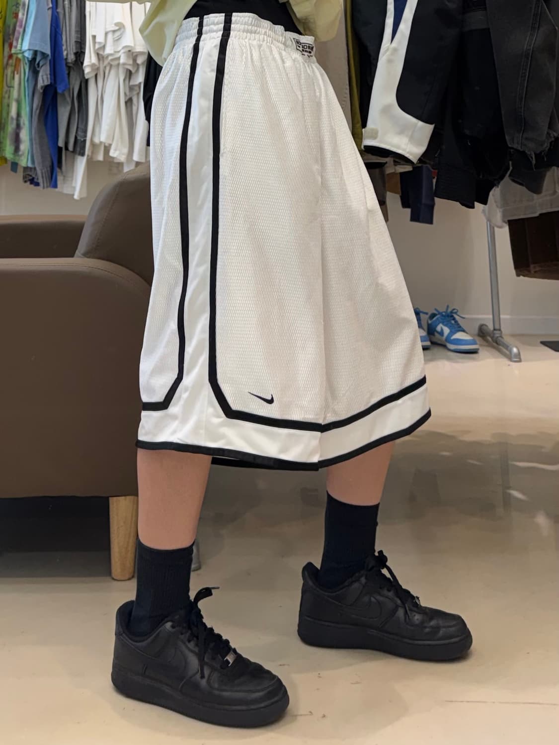 00s 나이키 배틀그라운드 화이트 메쉬 베스킷볼 쇼츠 상품이미지5