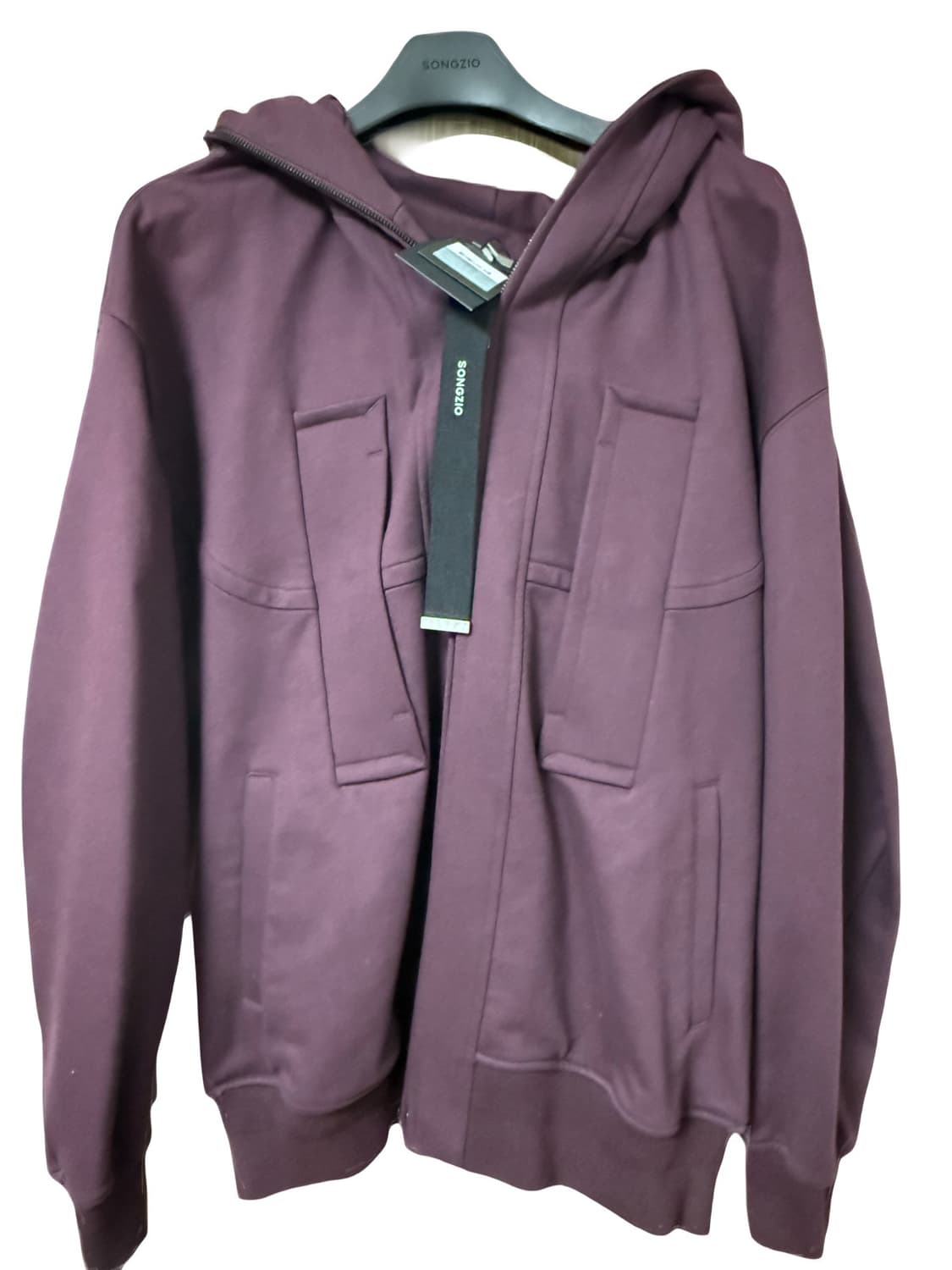 Songzio Homme 22FW 버건디 후드 집업 48 상품이미지3