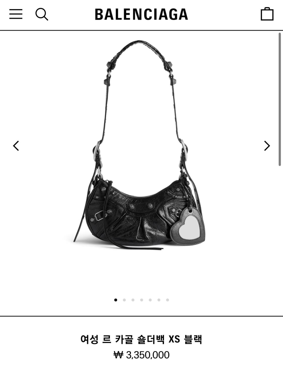 [25년 9월구매 정품] 발렌시아가 르카골 블랙xs  상품이미지10