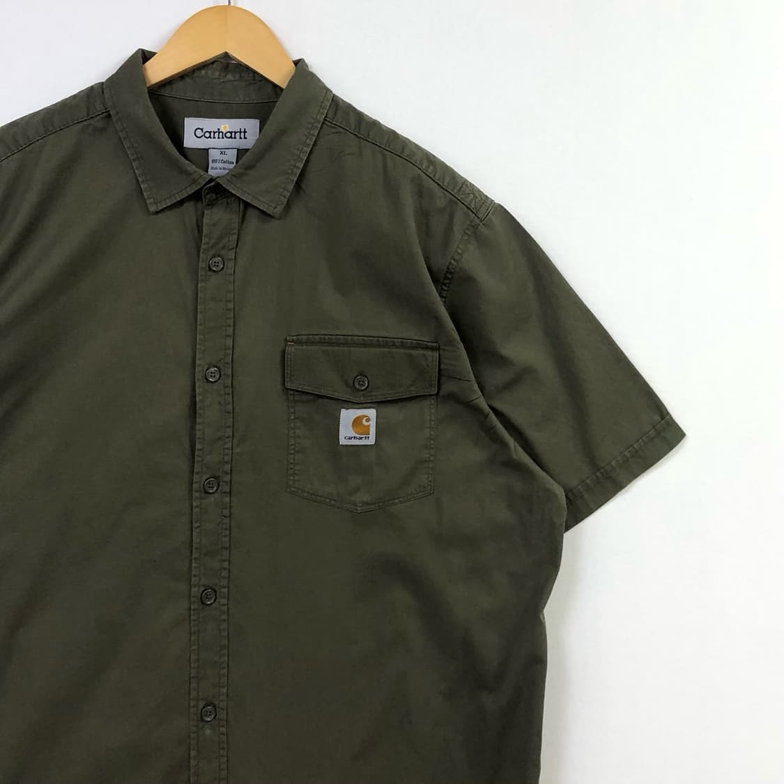 XL 칼하트 카키 워크 셔츠 상품이미지1