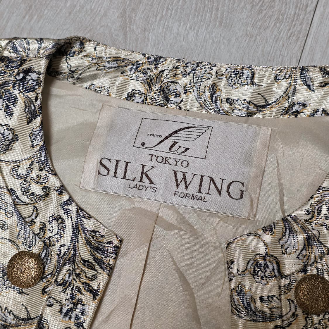 90년대 일본 빈티지 금사 크롭 자켓 상품이미지4