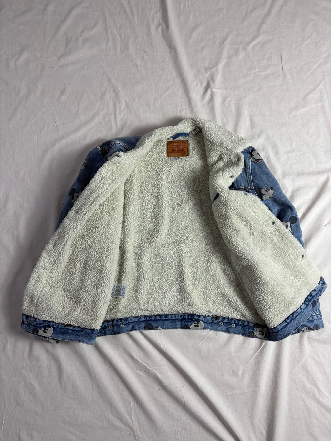 Levis x Disney 리바이스 미키마우스 쉐르파 트러커 자켓 XXL 상품이미지3