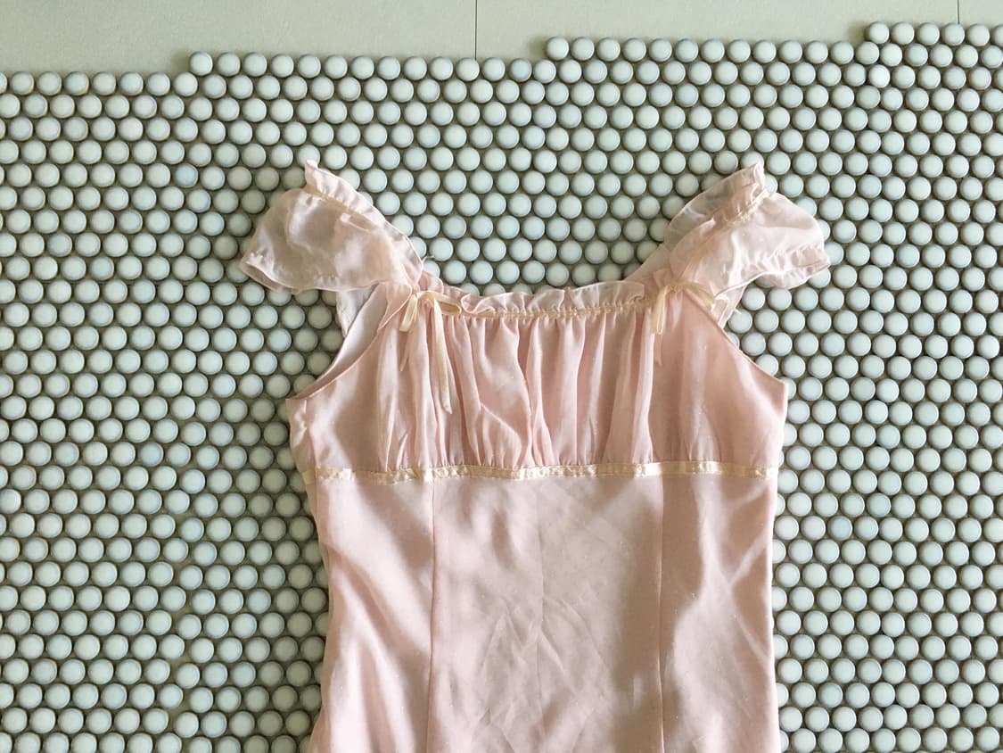 ribbon ruffle slip dress 상품이미지2