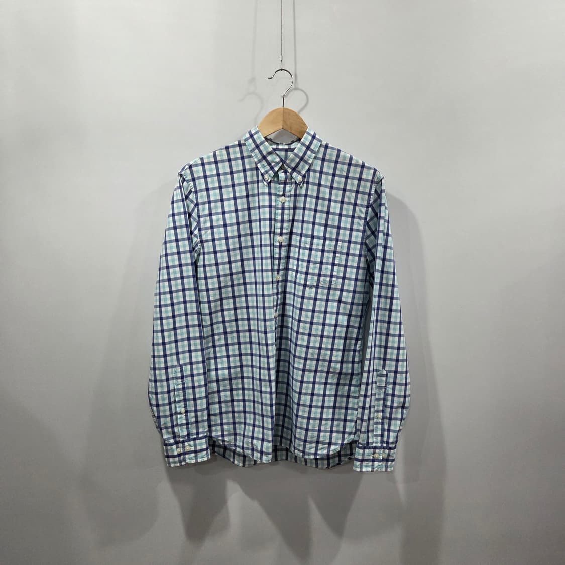 브룩스브라더스 버튼다운 체크셔츠 M 상품이미지1