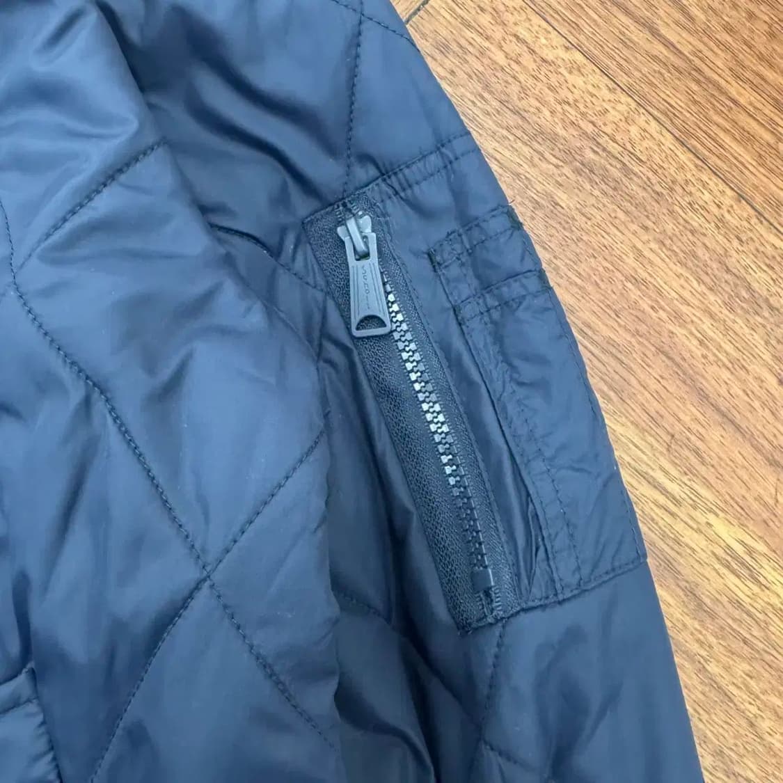 L SCHOTT 쇼트 퀼팅 MA-1 블루종 자켓  상품이미지4