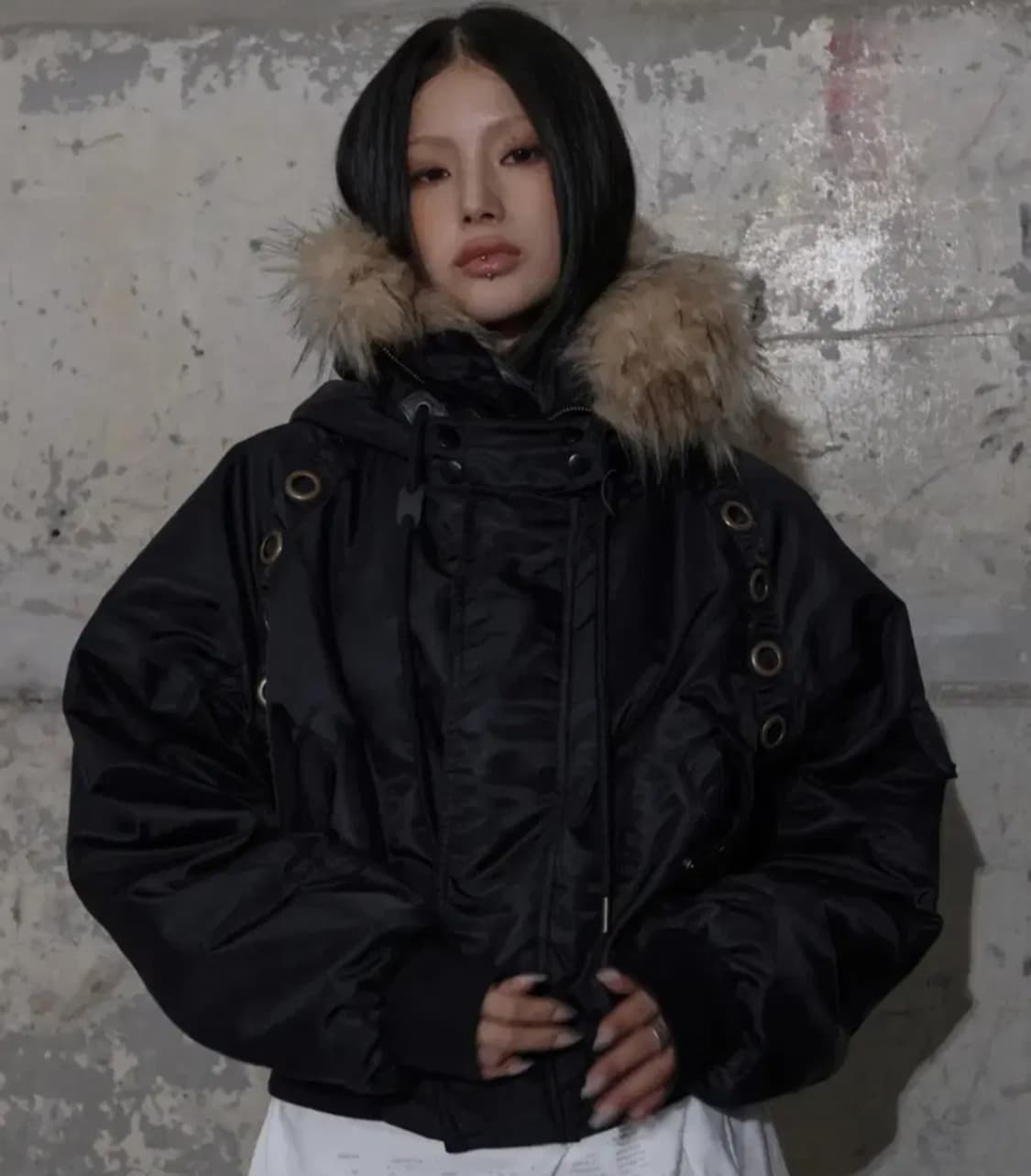 팬시클럽 아일렛 퍼 MA-1 상품이미지1