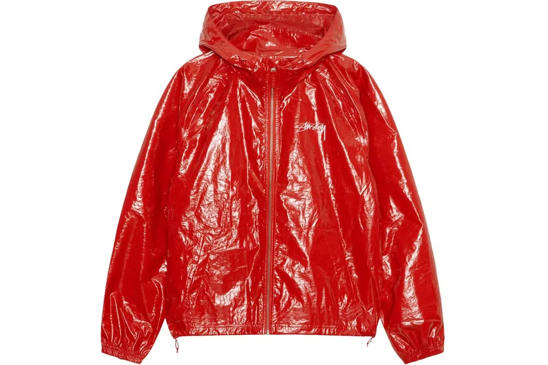 (L,XL) 스투시 비치 쉘 코티드 립스탑 레드 상품이미지1